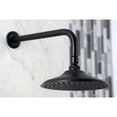 thumbnail image 2 of Kingston Brass K136A0CK Victorian 7-3/4 Inch Round Raindrop Brass Shower Head with 12-Inch Shower Arm in Matte Black, 2 of 7