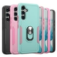thumbnail image 3 of Xhy Samsung Galaxy A54 5G Case with Screen Protector and Magnetic Ring Kickstand Military Grade Double Layer Drop Protection Rugged Detachable for Galaxy A54 5G Phone - Teal Pink, 3 of 4