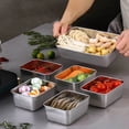 thumbnail image 1 of Vwrxbz Stainless Steel Food Storage Containers with Lids 650ml Meal Prep Containers Reusable Oven Freezer Dishwasher Safe Stackable Lunch Box, 1 of 5