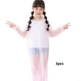 thumbnail image 3 of Billuyoard 3 uds. Chubasquero para niños, impermeable para senderismo, EVA, ropa de lluvia para niñas y niños, botón multifunción, cubierta Paraguas de lluvia Blanco, 3 of 6
