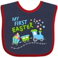 thumbnail image 3 of Inktastic My First Easter Train Boys or Girls Baby Bib, 3 of 4
