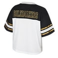 thumbnail image 3 of Women's Colosseum  White Purdue Boilermakers Treasure Cropped Football Jersey, 3 of 3