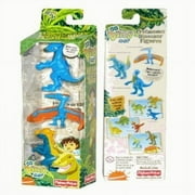 Go Diego Go Dinosaur Figures - Quetzalcoathus,Pachycephalosaurus,Archaeoceratops