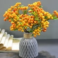 thumbnail image 2 of DefiDgd Christmas Faux Berries Branches Decoration,for Kitchen Table Decor Dining Room Party Home Centerpieces Christmas Vase Fillers Farmhouse(Orange), 2 of 6