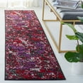 thumbnail image 2 of SAFAVIEH Skyler Joisse Distressed Runner Rug, Black/Purple, 2' x 8', 2 of 8