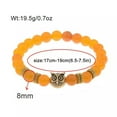 thumbnail image 2 of RSAMD Fashion Men's Women' s Natural Lava Stone Owl 8MM Beads Charm Bracelets Jewelry-505-40, 2 of 3