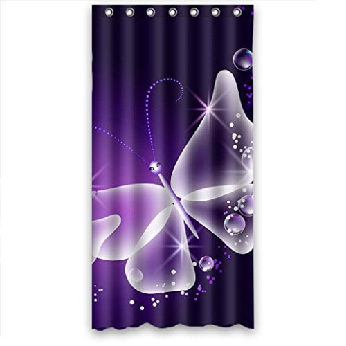 GreenDecor Purple Butterfly Angel Star Shining Waterproof Shower