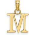 thumbnail image 3 of Solid 10K Yellow Gold Polished M Block Initial Charm - 8.85mm, 3 of 6