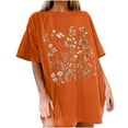 thumbnail image 6 of Drses Wildflowers Shirt for Women Oversized Floral Loose T Shirts Graphic Tees Flower Plant Shirts Womens Tops, 6 of 7