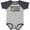 Baseball Heather and Navy, variant on Pap Pap's Fishing Buddy Boys Baby Bodysuit