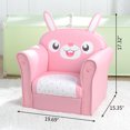 thumbnail image 2 of Kids Sofa, Childrens Single Sofa Cute Rabbit Model Kids Sofa Chair, Pink, 2 of 8
