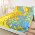 thumbnail image 3 of Castle Fairy Abstract Splash 4 Pieces Queen Sheet Sets,Tie Dye Ultra Soft Flat Sheet,Trippy Watercolor Queen Fitted Sheet,Microfiber Teens Bedroom Decor, 3 of 7