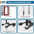 thumbnail image 5 of 5 Pack Heavy Duty Hinge Pin Door Stop, Metal Made Black Finish from Rok Hardware, 5 of 6