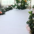 thumbnail image 2 of Balsa Circle 50 Feet White Glittered Aisle Runner Engagement Bridal Shower Decorations, 2 of 8