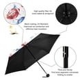 thumbnail image 4 of JSTEL Watercolor Football Folding Umbrella for Rain Sun Travel Mini Lightweight Compact Umbrellas, 4 of 5