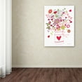 thumbnail image 3 of Trademark Fine Art 'Valentines Flowers I' Canvas Art by Farida Zaman, 3 of 3