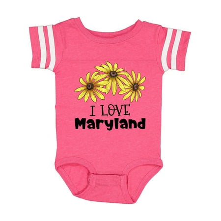 

Inktastic I Love Maryland Black Eyed Susans Flowers Gift Baby Boy or Baby Girl Bodysuit