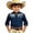 Navy, variant on Toddler Boys Casual Tops Loose Fit Tees Fashion Chest Print Casual Large Sized Long Sleeved Collar Shirt Clothes Size 4-5 T