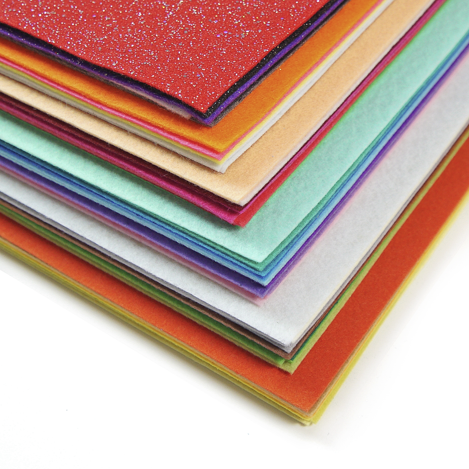 Arteza Adhesive Felt Fabric, Assorted Colors, 8.3 x 11.8 Sheets - Set of  30