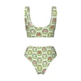 thumbnail image 5 of Daiia Cute Chubby Frog Women's Bikini Set Two Piece Swimsuit High Waisted Bikini Adjustable Straps Bikini Perfect for Beach, Pool, and Summer Vacation-Medium, 5 of 9