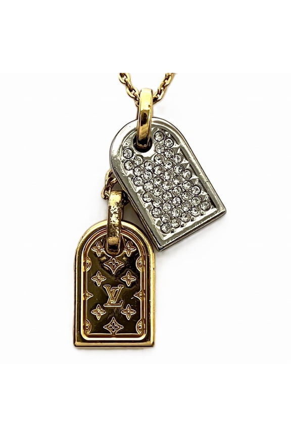 Pre-Owned Louis Vuitton Collier Precious Nanogram Necklace, approximately 46cm, total weight...