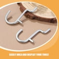 thumbnail image 3 of GAXIRE 40Pcs Small Pegboard J Hooks for Workbench Tool Utility in Silver Stainless Steel Accessories, 3 of 8