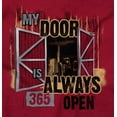thumbnail image 2 of Door Always Open Barn Farming Humor Men's Graphic T Shirt Tees Brisco Brands S, 2 of 5