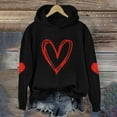 thumbnail image 2 of Sweatshirt for Women Perfect For Daily Wear or Loungewear! The Best Choice for Valentine's DayL Black Valentine's Day Sweatshirt, 2 of 4