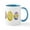 White/Blue Inside, variant on CafePress - Easter Eggs Mugs - 11 oz Ceramic Mug - Novelty Coffee Tea Cup