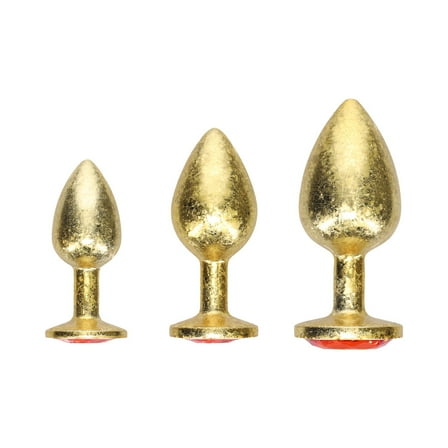 Ouch! International Milan Collection Metal Anal Plug Set, Gold