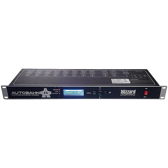 Blizzard Autobahn 8 DMX/ArtNet Interface Control Panel