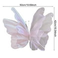 thumbnail image 5 of Large Artificial Butterfly Gauze Simulation Butterfly 3D Fake Butterfly with Faux Pearls for Wedding Festival Wall Decoration, 5 of 7