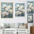thumbnail image 4 of Designart "Tranquil Elegance Of White And Blue Magnolias VI" Magnolias Wall Art Living Room, 4 of 7
