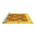 thumbnail image 2 of Ahgly Company Machine Washable Indoor Round Oriental Yellow Traditional Area Rugs, 5' Round, 2 of 4