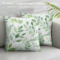 thumbnail image 3 of COMIO Sage Green Pillow Covers Spring Watercolor Eucalyptus Floral Pillowcase Leaf Print Throw Pillow Covers Soft Square Cushion for Home Couch Sofa Bedroom Livingroom, 3 of 5
