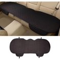 thumbnail image 1 of Linen Back Car Seat Cover, Anti-Slip Long Bottom Rear Seat Cover Protector with Storage Pockets, Breathable Linen Rear Bench Seat Protector Cushion Pad for Most Vehicles (Black, Back Cover), 1 of 7