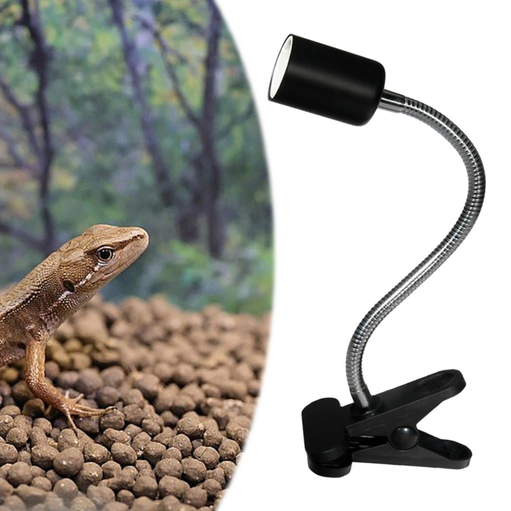 Zxpjkyu Reptile Lamp, Lamp with Stand & Switch, UVA UVB Reptile Lamp with Attachment Flexible Clip 2