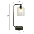 thumbnail image 4 of Cedar Hill 19" Lampe de Table Claire avec Chargeur Sans Fil et Abat-Jour en Verre, 4 of 7