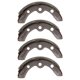 thumbnail image 3 of Zapatas de freno, 4 piezas de zapatas de freno para automóviles, artesanía superior, 3 of 9