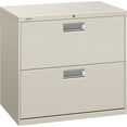 thumbnail image 2 of HON 2 Drawers Lateral Lockable Filing Cabinet, Gray, 2 of 3