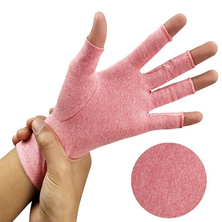 Unisex Glove Best Present Compression Arthritis Gloves Rapid Recovery Pain Relief Joint Fingerless Half Finger Mittens Winter (Best Arthritis Gloves Reviews)