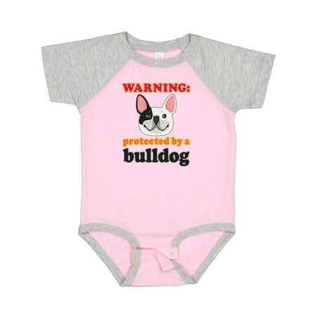 

Inktastic Protected by a Bulldog Gift Baby Boy or Baby Girl Bodysuit