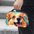 thumbnail image 2 of Corgi USB Organizer Oxford Cloth Waterproof Electronic Gadget Storage Bag 5.9x9.44x3.14 in Hard Drive Case Portable Small Box Cell Phone Charger Cord Organizer, 2 of 6