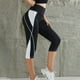 thumbnail image 4 of WILLBEST Pantalones de Yoga de Cintura Alta para Mujer, Mallas Elásticas de Entrenamiento de 7/8 de Largo, Cómodas Mallas Deportivas para Correr, Gimnasio, Uso Diario Chica, 4 of 5