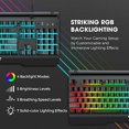 thumbnail image 2 of Teclado Gamer VicTsing  Store Metálico Ergonómico RGB -Negro, 2 of 2