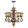 thumbnail image 2 of Livex Lighting Villa Verona Chandelier in Bronze with Aged Gold Leaf Multi-Color, 2 of 10