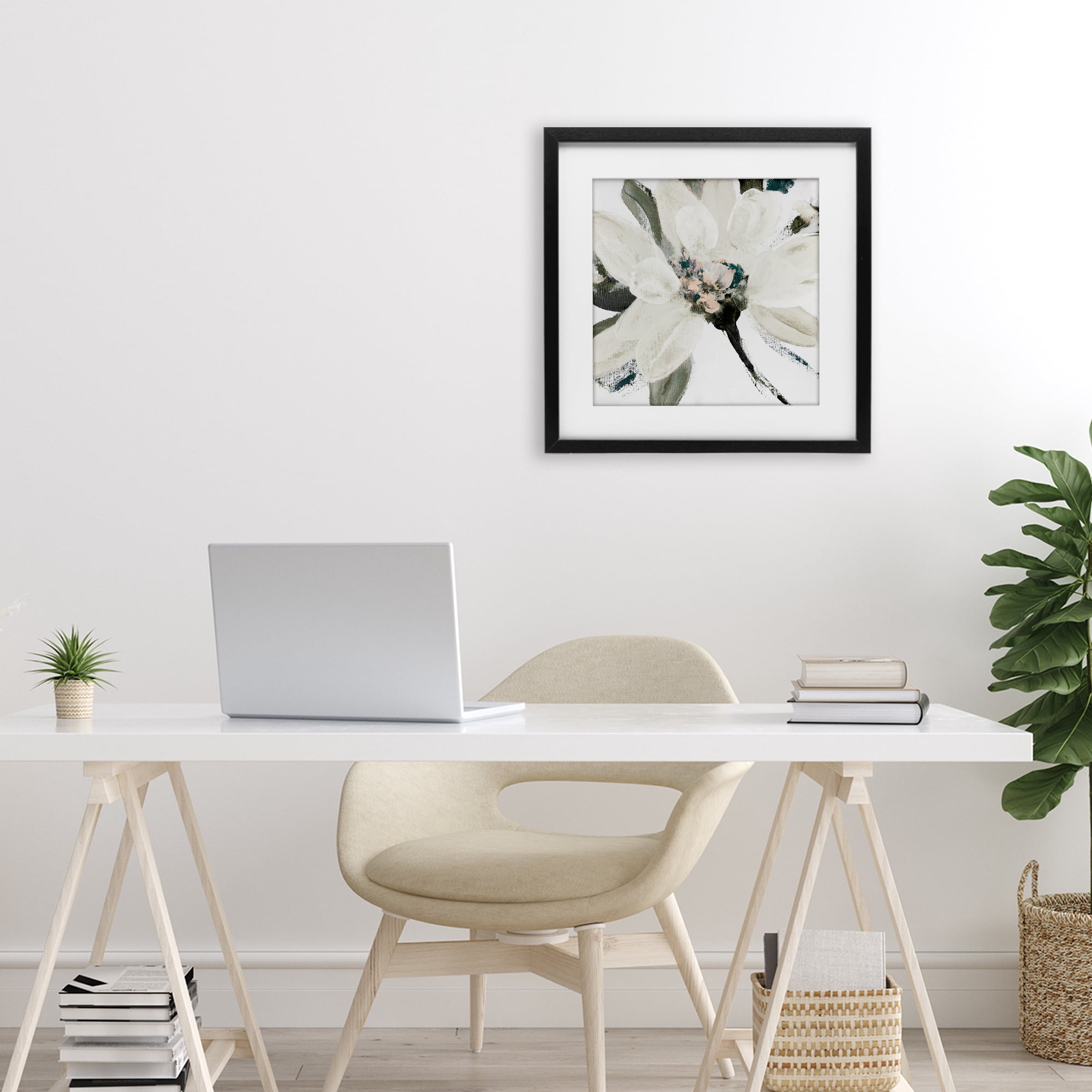 Stupell Industries Naturally Blooming Botanical Black Framed Print Under Glass, design by Lanie Loreth