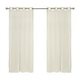 thumbnail image 2 of Essen Indoor/Outdoor Grommet Curtain Voile 54" x 84" in Ivory, 2 of 3