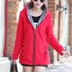 thumbnail image 3 of Women Winter Sweatshirt Thick Fleece Lined Hooded Jacket with Pocket Zipper, 3 of 5