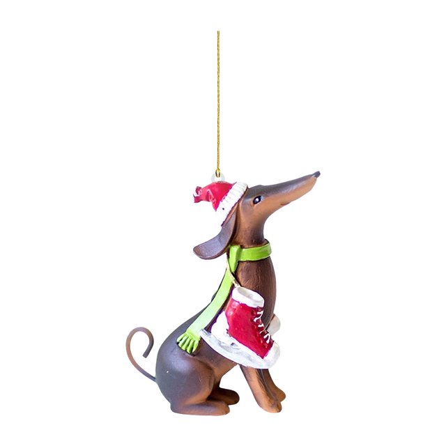 Advancent Colgante de árbol de Navidad, decoración acrílica de primera calidad para espíritu navideño, colgante de Navidad de perro Kits de decoración para fiestas Tipo 1